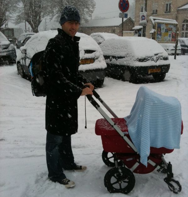 Stroller snow