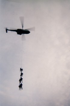 Grappe helicoptere militaire